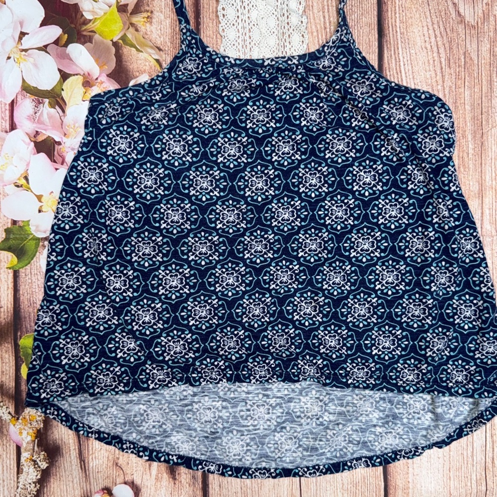 PS Aeropostale Dark Blue Patterned Camisole
